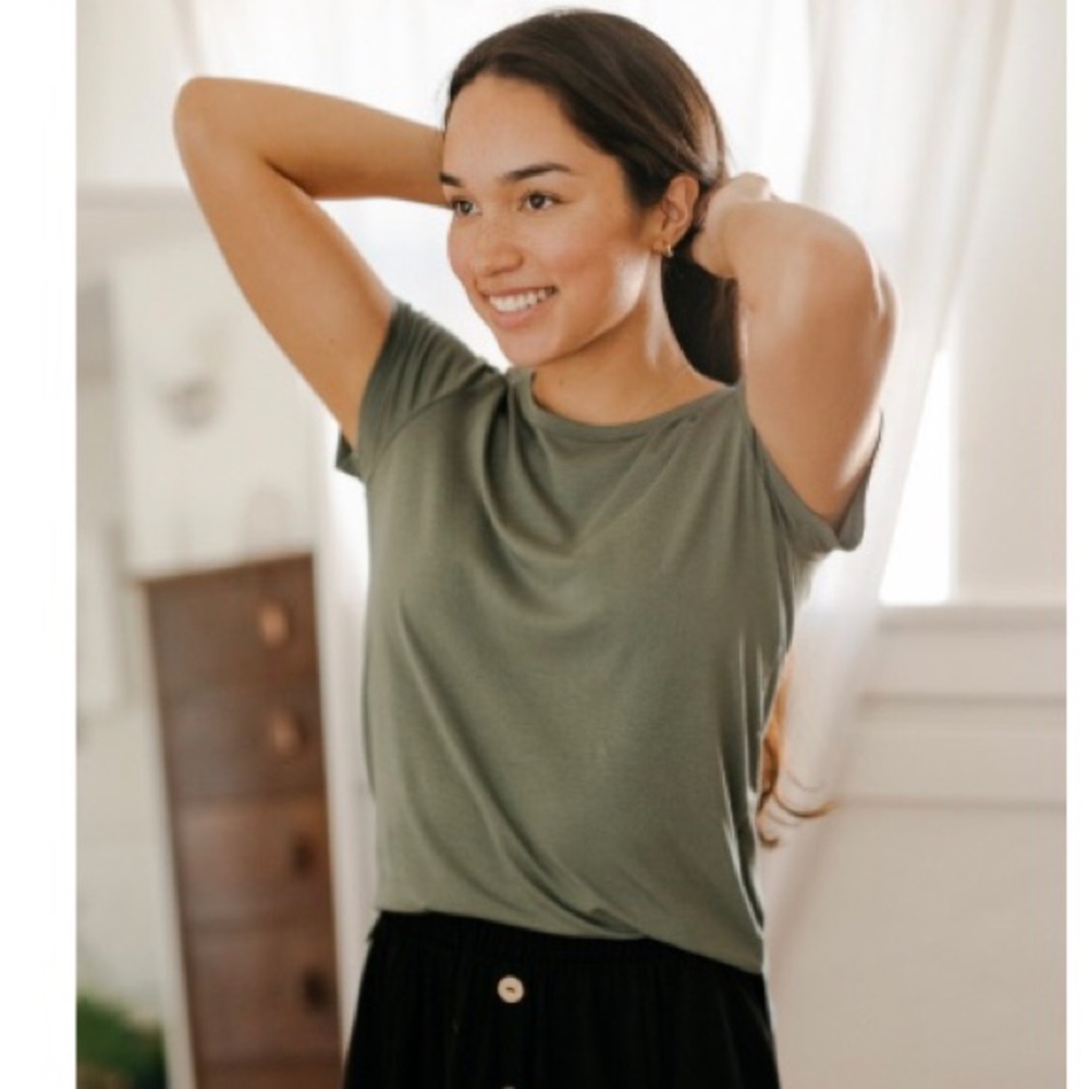 Sozy Maureen Green short Sleeve Top